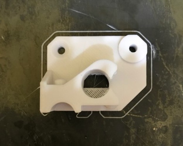 Wanhao D6/Monoprice Drive Block for Flexible Filaments  3D Print 146128