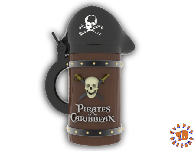 Pirates of the Caribbean Beer Stein - The Straight Style 3D Print 146174