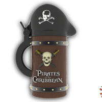 Small Pirates of the Caribbean Beer Stein - The Straight Style 3D Printing 146174