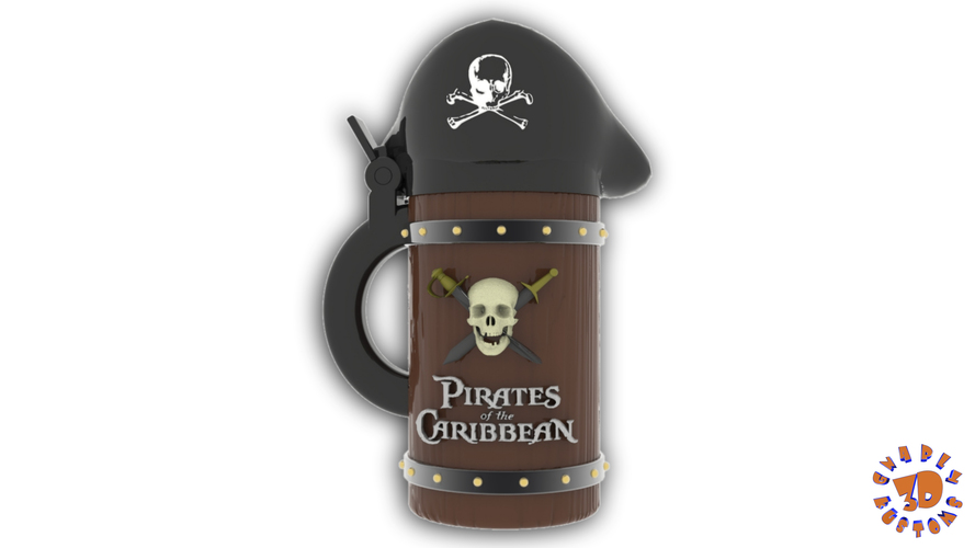 Pirates of the Caribbean Beer Stein - The Straight Style 3D Print 146175