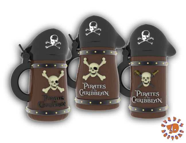 Pirates of the Caribbean Beer Steins Package Deal 3D Print 146189