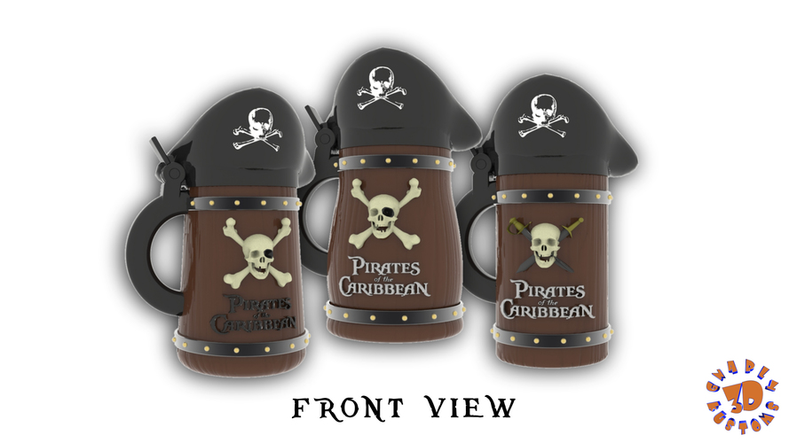 Pirates of the Caribbean Beer Steins Package Deal 3D Print 146190