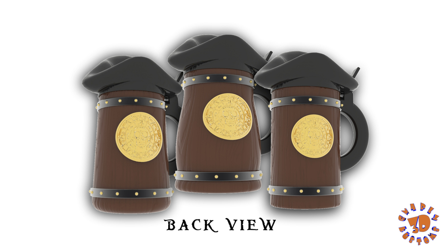 Pirates of the Caribbean Beer Steins Package Deal 3D Print 146191