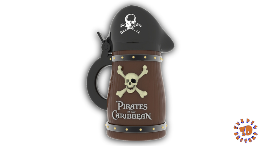 Pirates of the Caribbean Beer Steins Package Deal 3D Print 146194