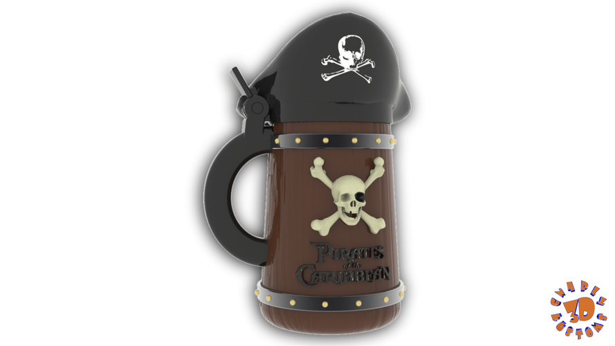Pirates of the Caribbean Beer Steins Package Deal 3D Print 146196