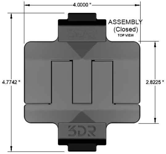 3DR Solo Device Mount Adapter 3D Print 146298