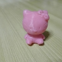Small Hello Kitty, + voronoi 3D Printing 146369