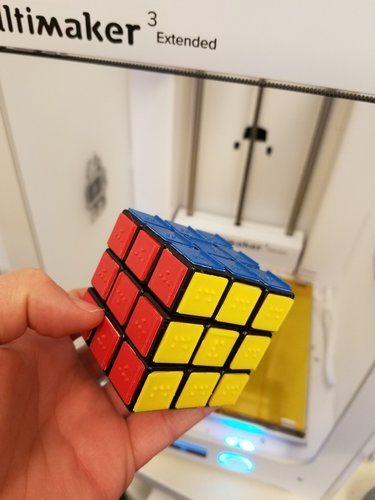 Rubik's Cube Braille Tiles  3D Print 146593