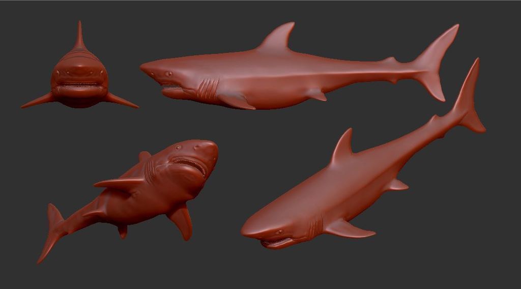 Gearhumans 3D Great White Shark Full Print Leggings
