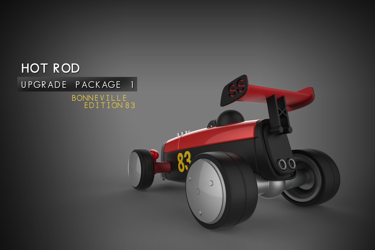UPGRADE PACK 1 for the Modular HOT ROD designer toy 3D Print 146779