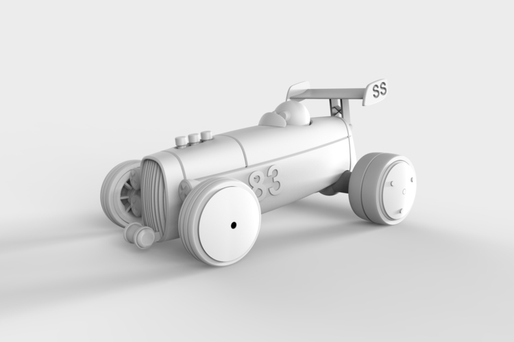 UPGRADE PACK 1 for the Modular HOT ROD designer toy 3D Print 146781
