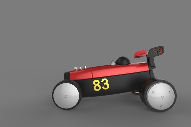 UPGRADE PACK 1 for the Modular HOT ROD designer toy 3D Print 146782