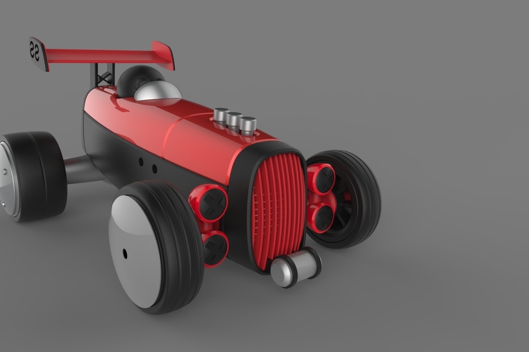 UPGRADE PACK 1 for the Modular HOT ROD designer toy 3D Print 146783