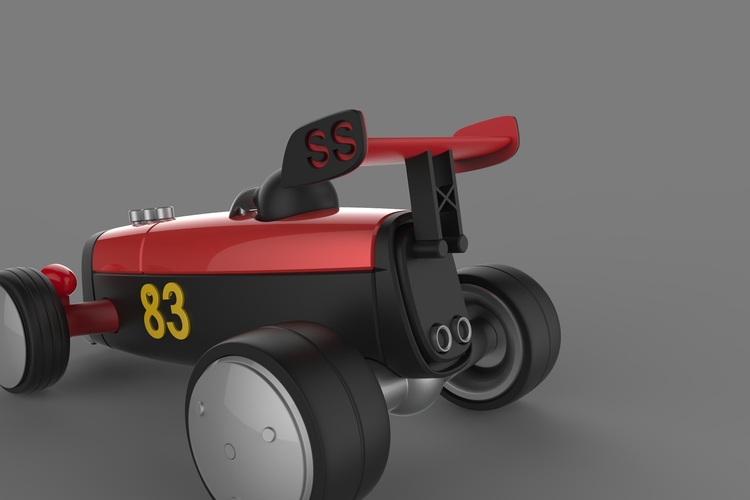 UPGRADE PACK 1 for the Modular HOT ROD designer toy 3D Print 146784