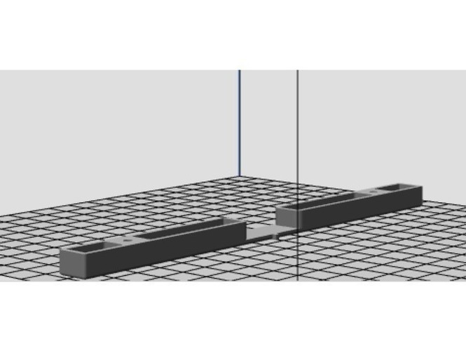 Trailer Support Part_2x Holes 3D Print 146815