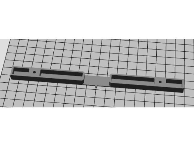 Trailer Support Part_2x Holes 3D Print 146819