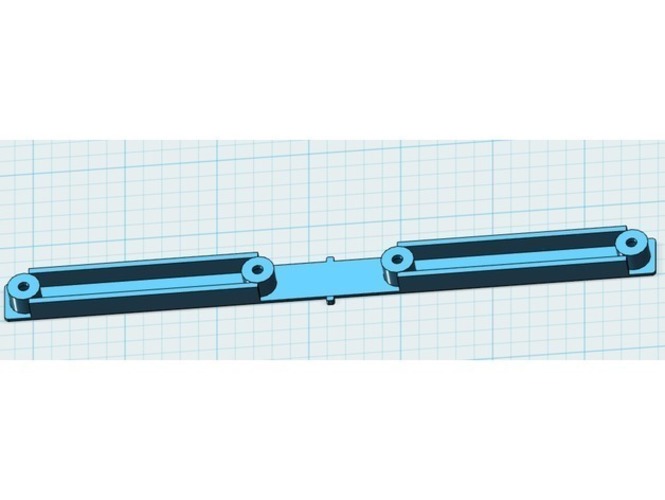 Trailer Support Part_4x Holes 3D Print 146824