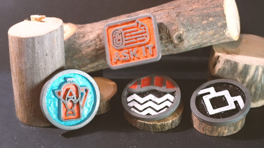 Twin Peaks Badges 3D Print 146829