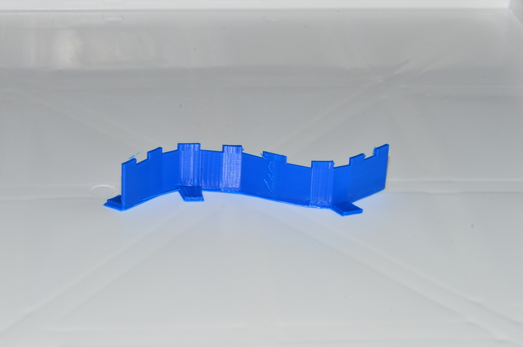 Paintbrush holder wavy for artists 3D Print 146838