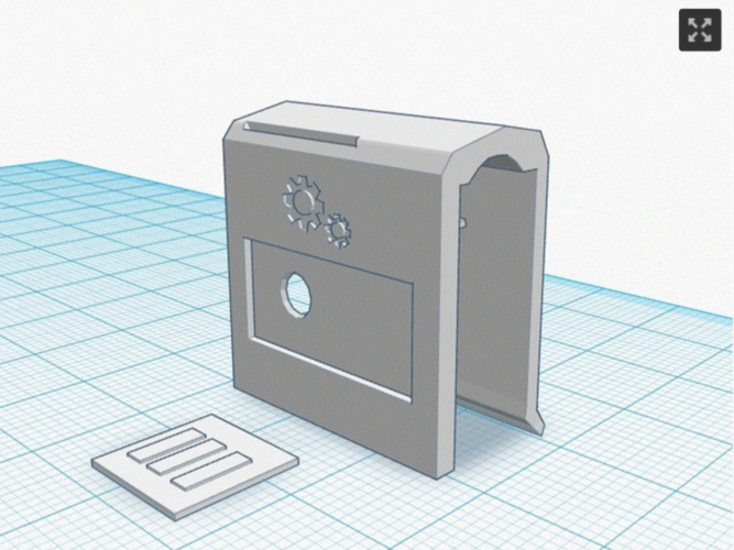 clip (Laptop privacy cover)  3D Print 146841