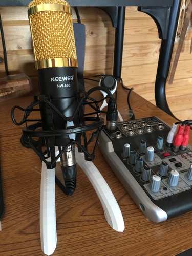 3d Printed Desktop Mic Stand By Collectorcnc Pinshape