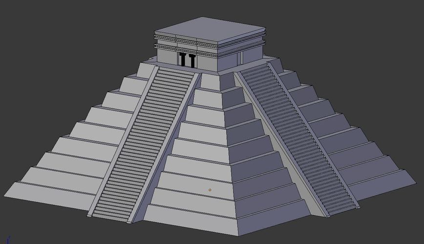 Ancient Mayan Pyramid- Temple of Kulkulcan 3D Print 147006