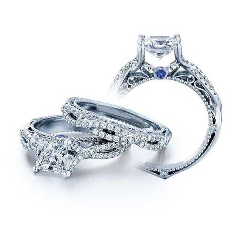 3D CAD Model Bridal Ring Set In STL Format
