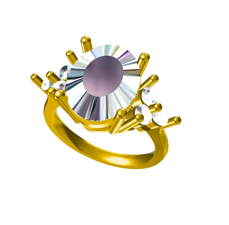 Womens Wedding Ring  3D  CAD Model In STL Format