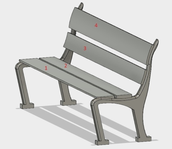  Bench for a seat 3D Print 147061