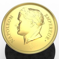 Facsimile of a gold Napoleon 40Fr on a ring - Thumbnail 3