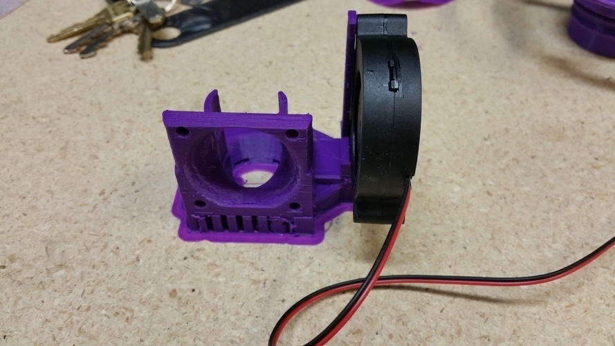 E3D V6 Strong Part fan using 40mm and 5015 3D Print 147385
