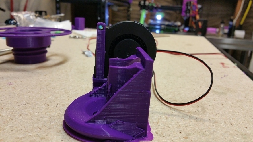 E3D V6 Strong Part fan using 40mm and 5015 3D Print 147386
