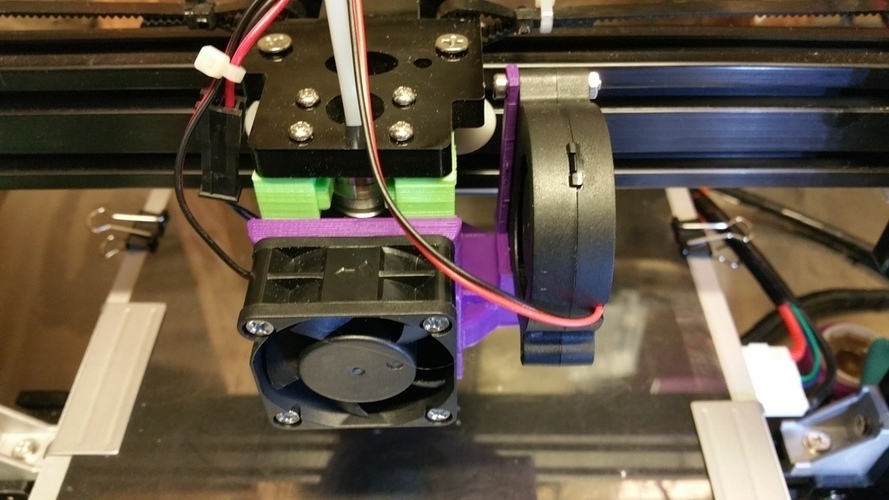 E3D V6 Strong Part fan using 40mm and 5015 3D Print 147389