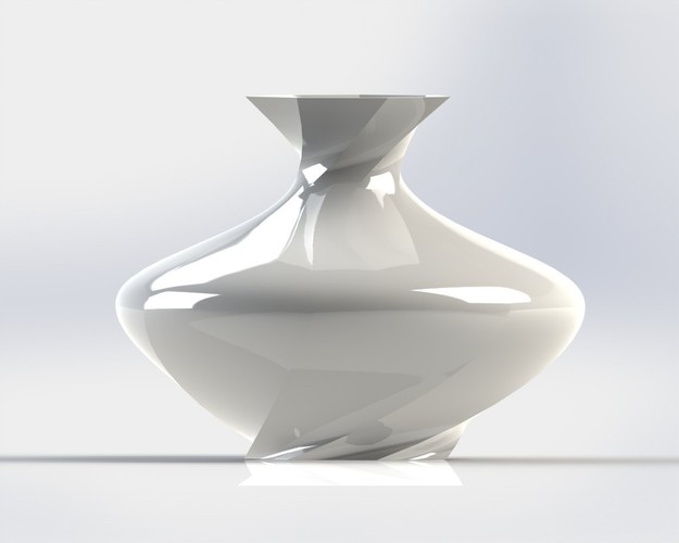 Vase Twisted 03 3D Print 147418