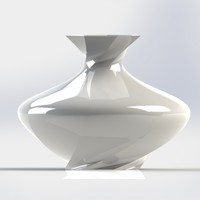 Vase Twisted 03 - Thumbnail 2