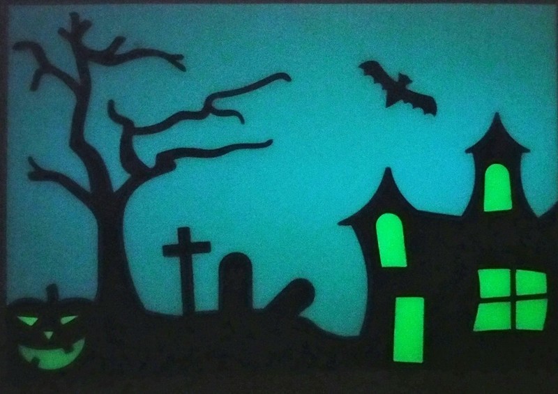 Halloween Glow in the dark window hanger