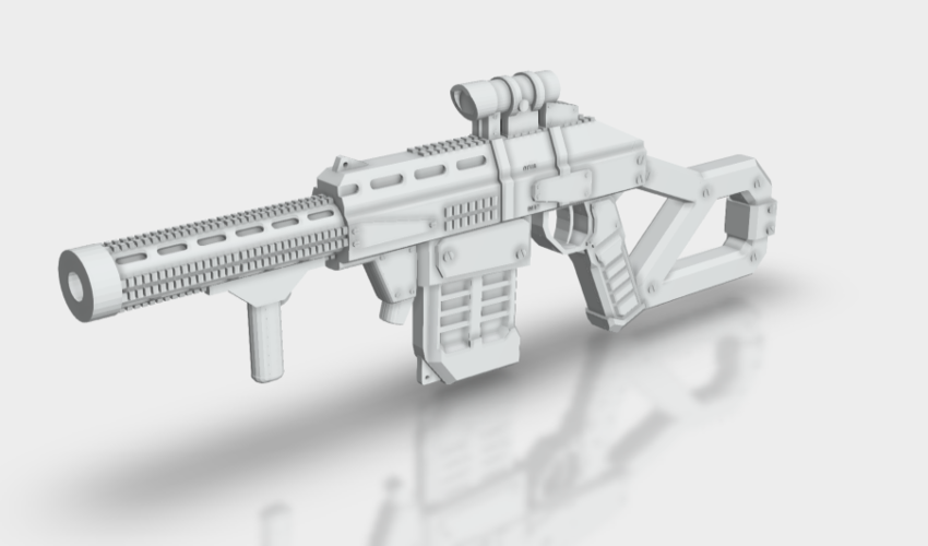 Submachinegun 3D Print 147620