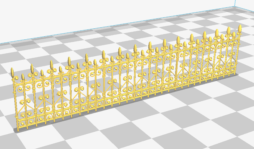 iron fence 3D Print 147631