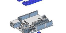 3D Printed LEGO Compatible Arduino Micro Casing 