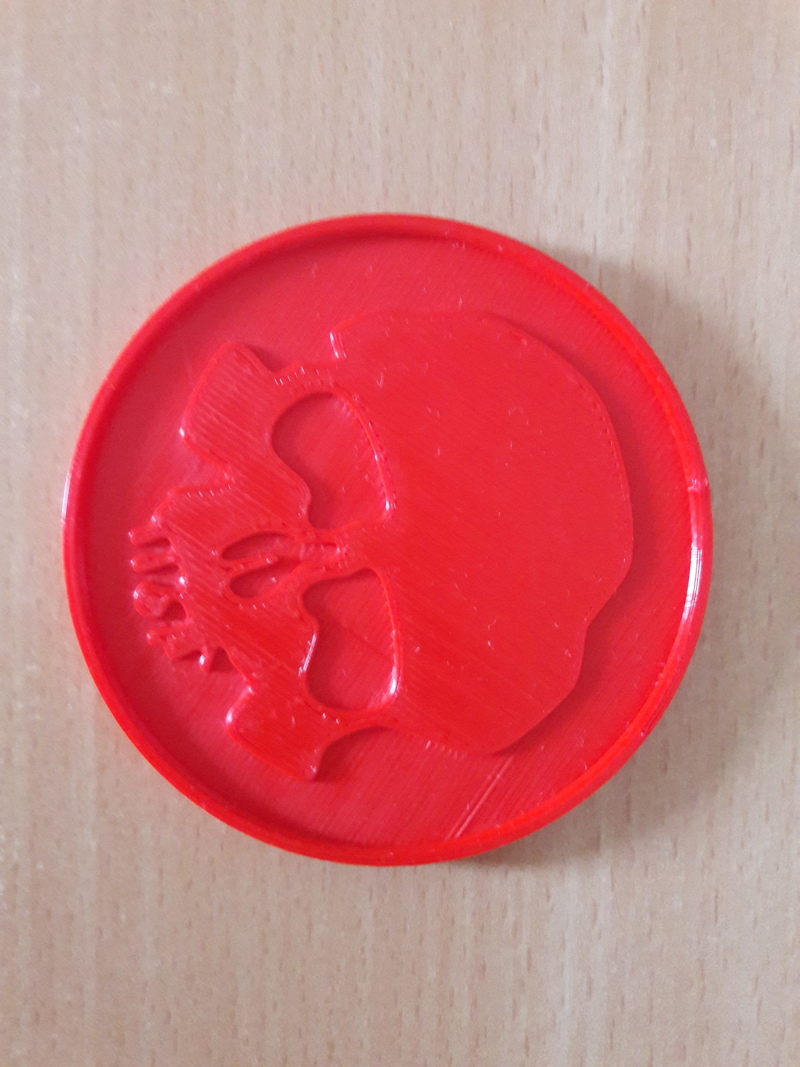Coaster of a skull - 2