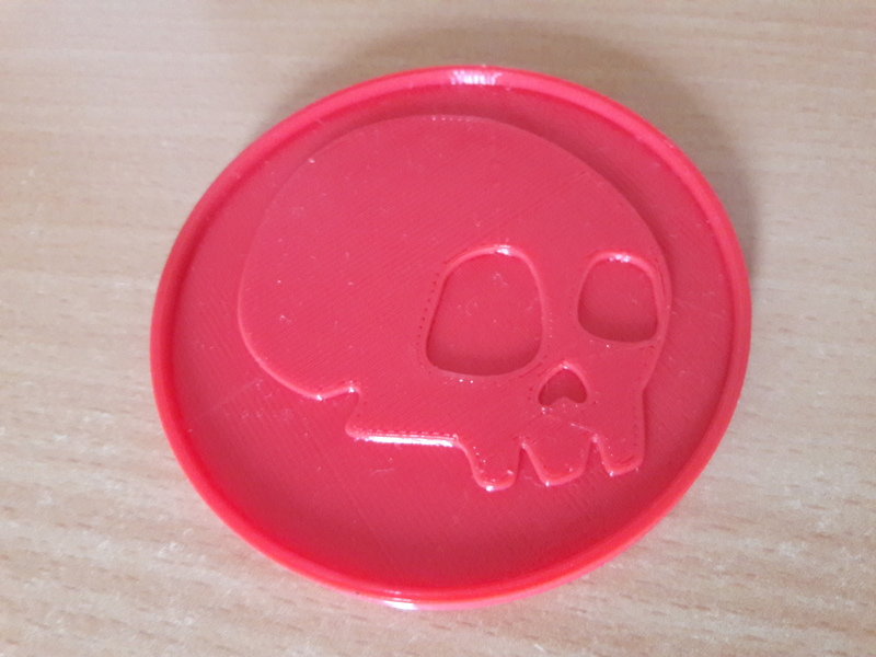 Coaster of a skull - 3