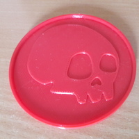 Small Coaster of a skull - 3 3D Printing 147713