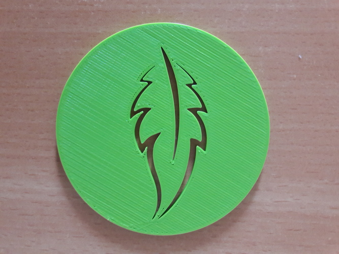 Coaster of a leaf