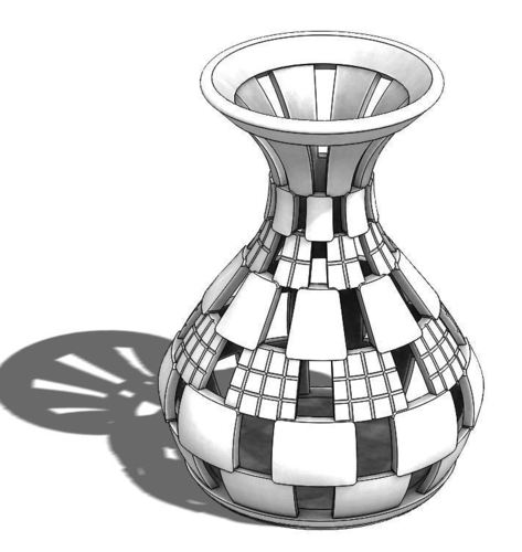 checker vase 3D Print 147724
