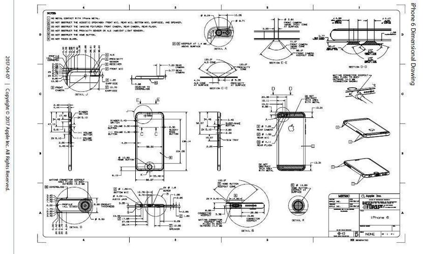 iPhone 6 Accurate Solid Model  3D Print 147758