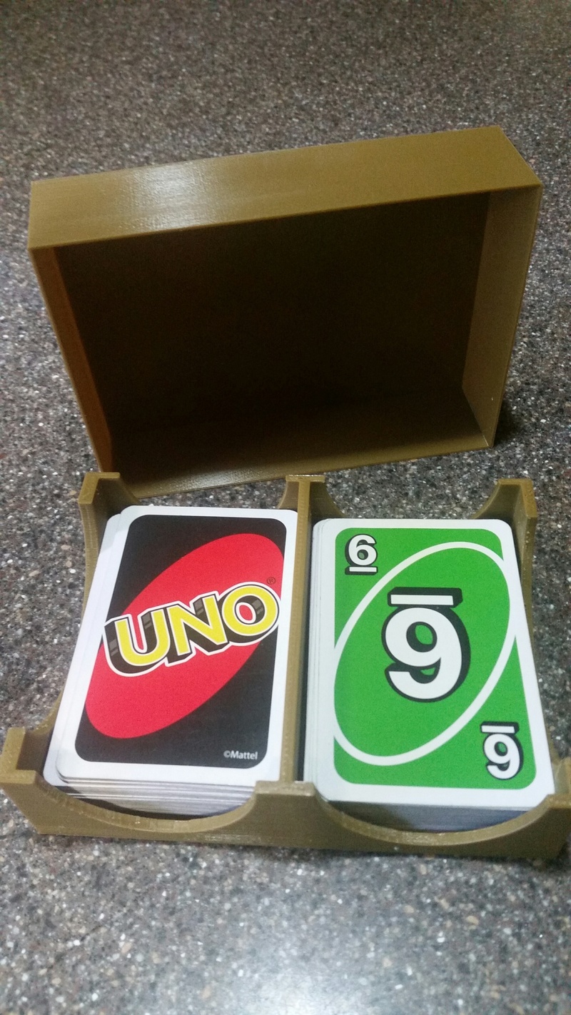 2 Deck card holder and top for storage