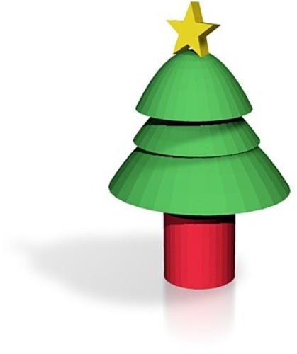 cartoon christmas tree