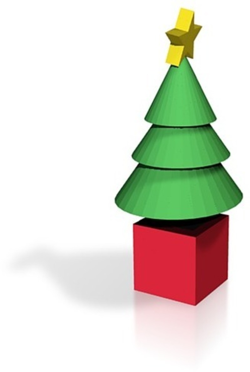 star cone xmas tree
