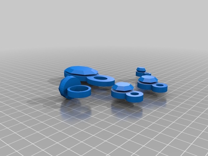lara blue with resized smaller ring 3D Print 14786