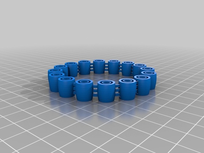 My Customized Comfortable, flexy, jingly bracelet (1) 3D Print 14795